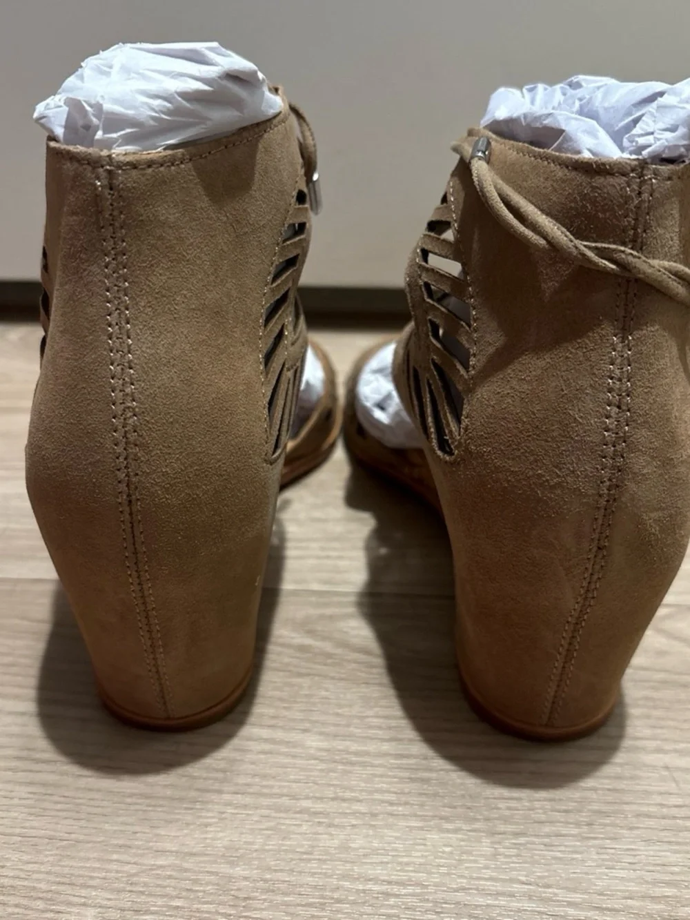 Dolce Vita Women’s Lace-Up Cutout Sandals - Tan